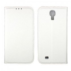 Samsung Galaxy S4 Slim Flip Leather Cover (White)
